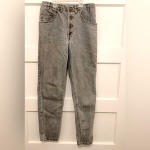 Authentic 1980s Vintage gray Marciano Guess Jeans high waist, button front